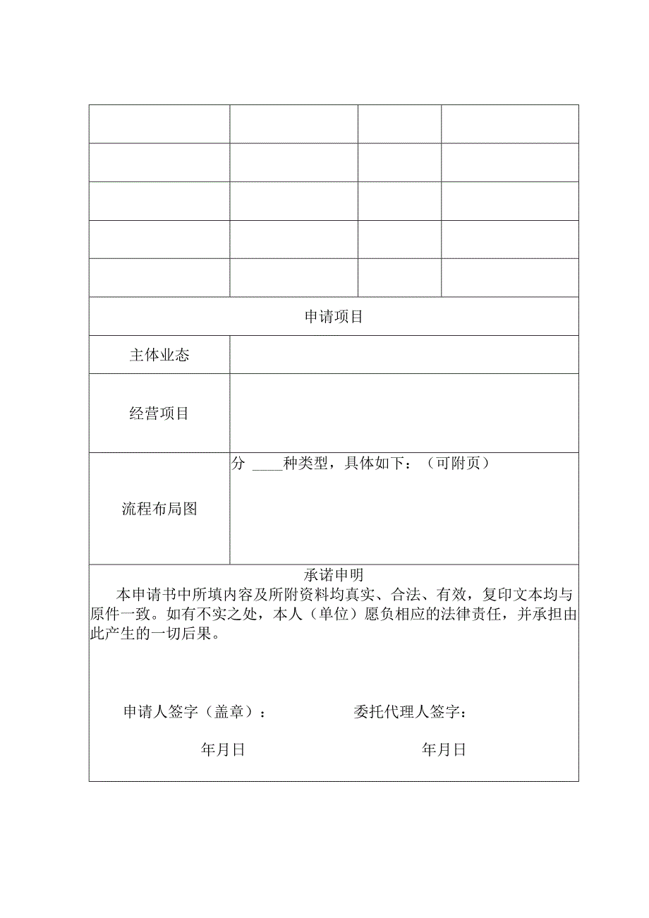 连锁经营企业食品经营许可申请人承诺制申请书.docx_第2页