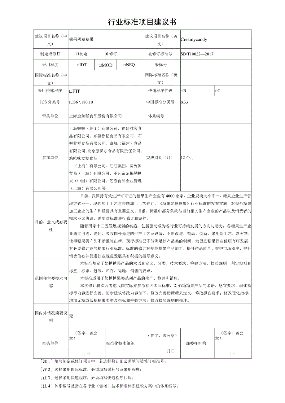 项目建议书奶糖糖果.docx_第1页