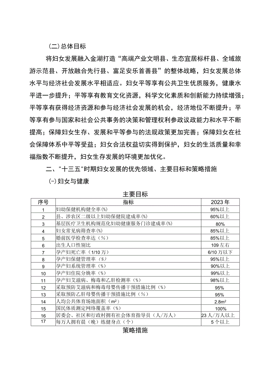 金湖县十三五妇女儿童发展规划.docx_第2页