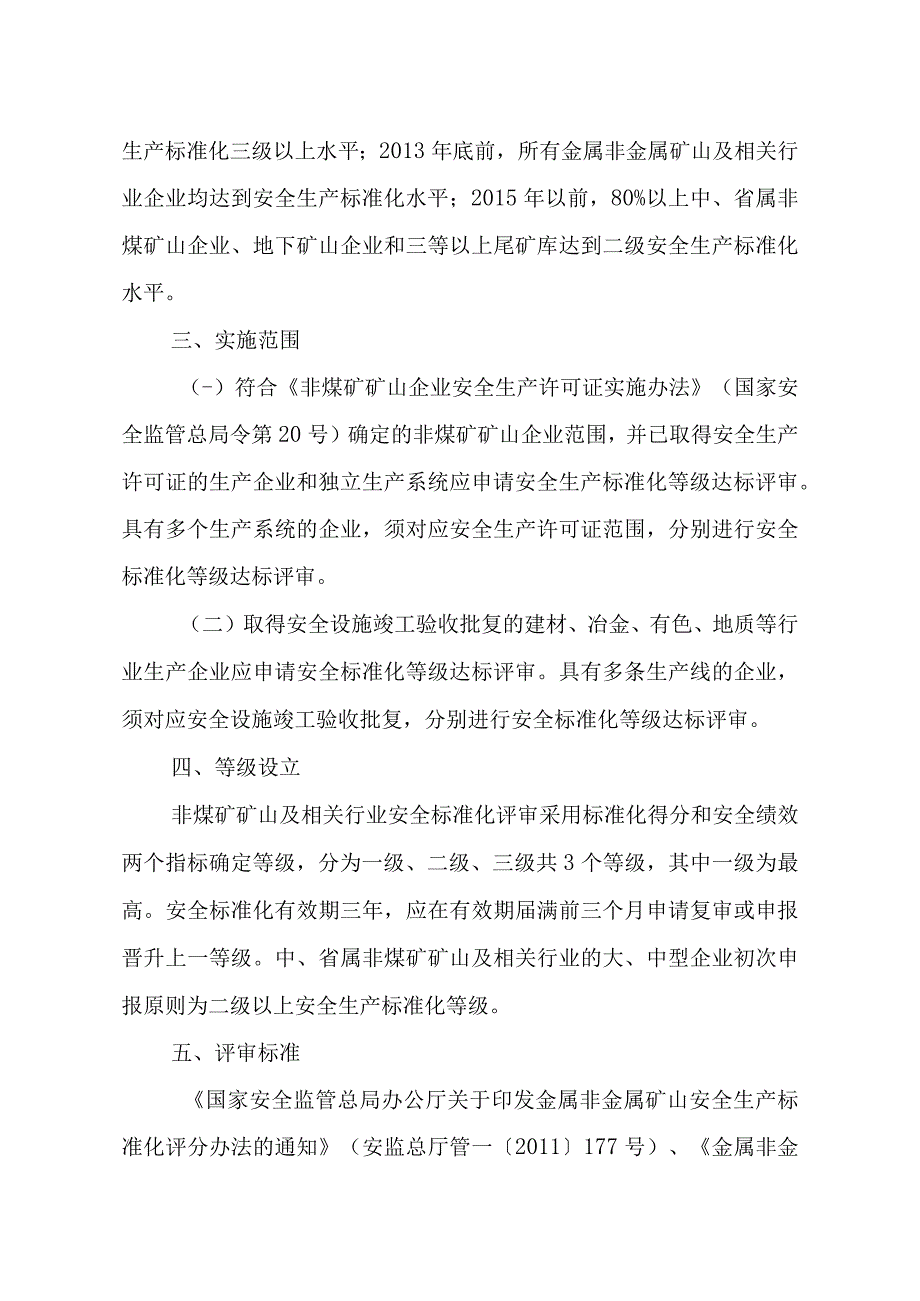 陕西省非煤矿矿山及相关行业企业安全标准化建设实施方案.docx_第2页