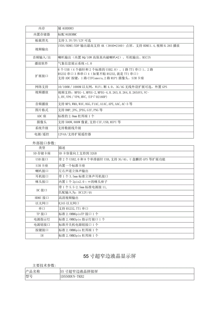 采购清单列表备注技术参数气象多媒体系统软件.docx_第2页