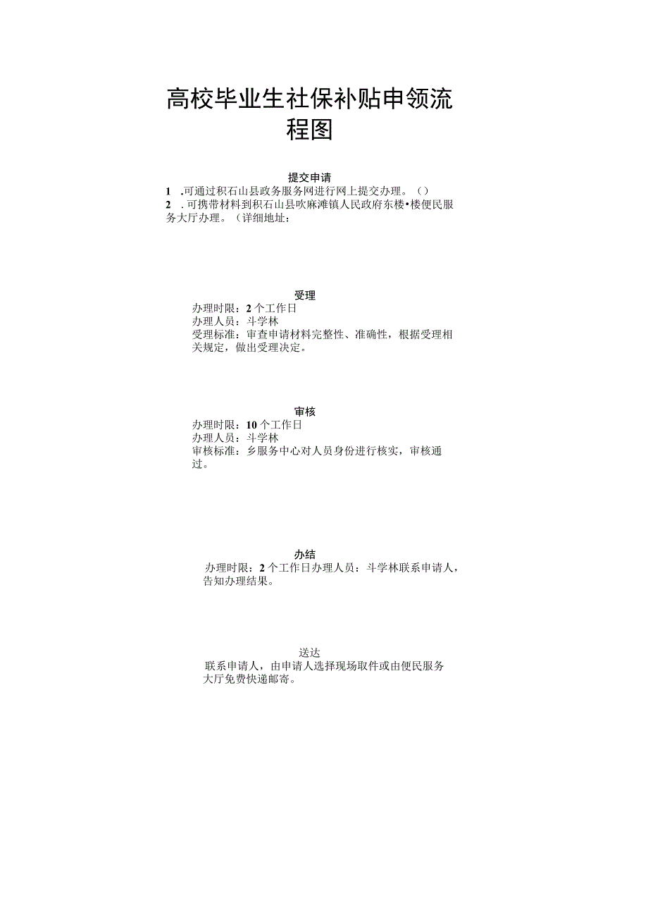 高校毕业生社保补贴申领流程图.docx_第1页