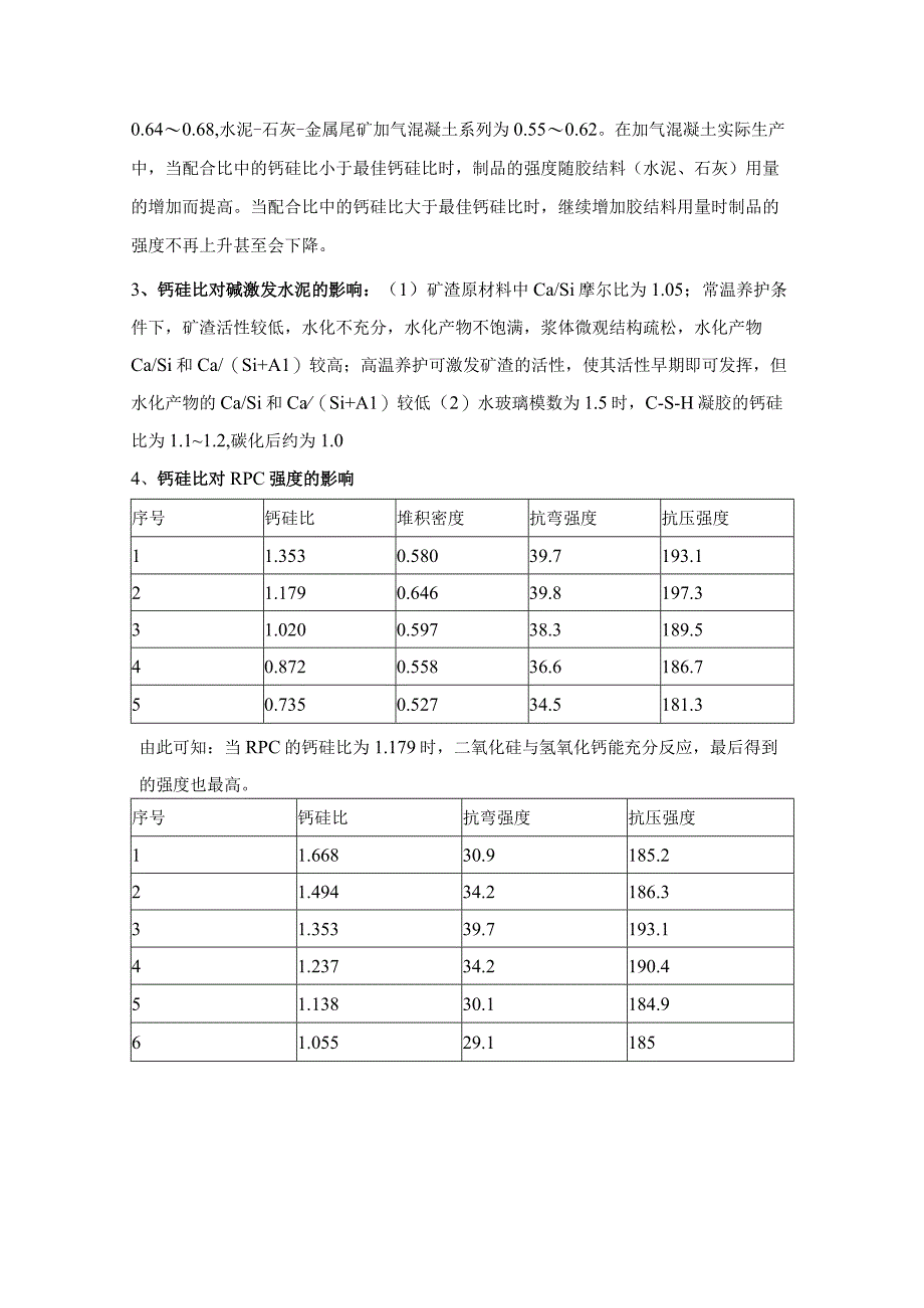 钙硅比对水化硅酸钙的影响.docx_第3页