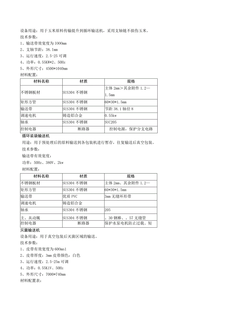 鲜食玉米加工设备采购项目技术参数.docx_第3页