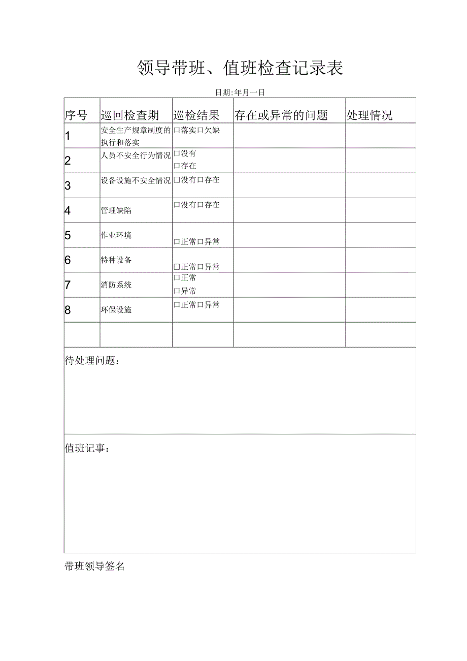 领导干部现场带班记录.docx_第1页