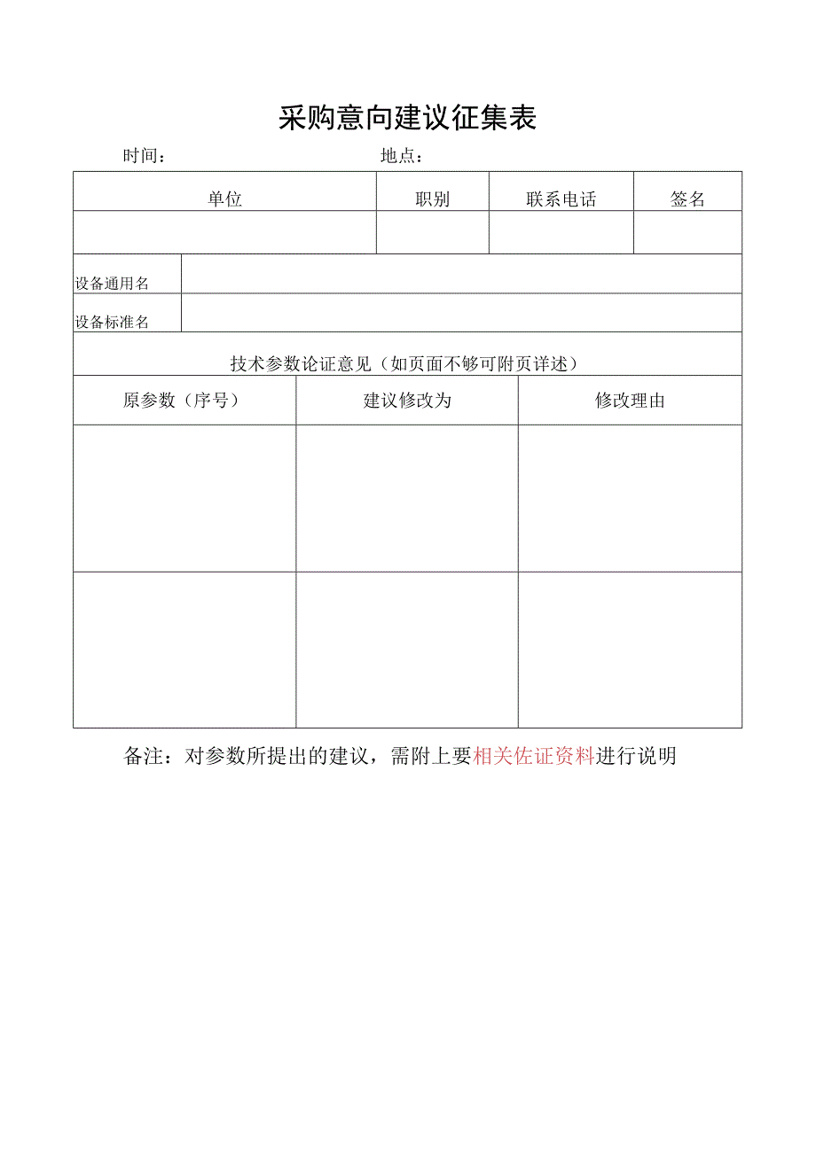 采购意向建议征集表.docx_第1页