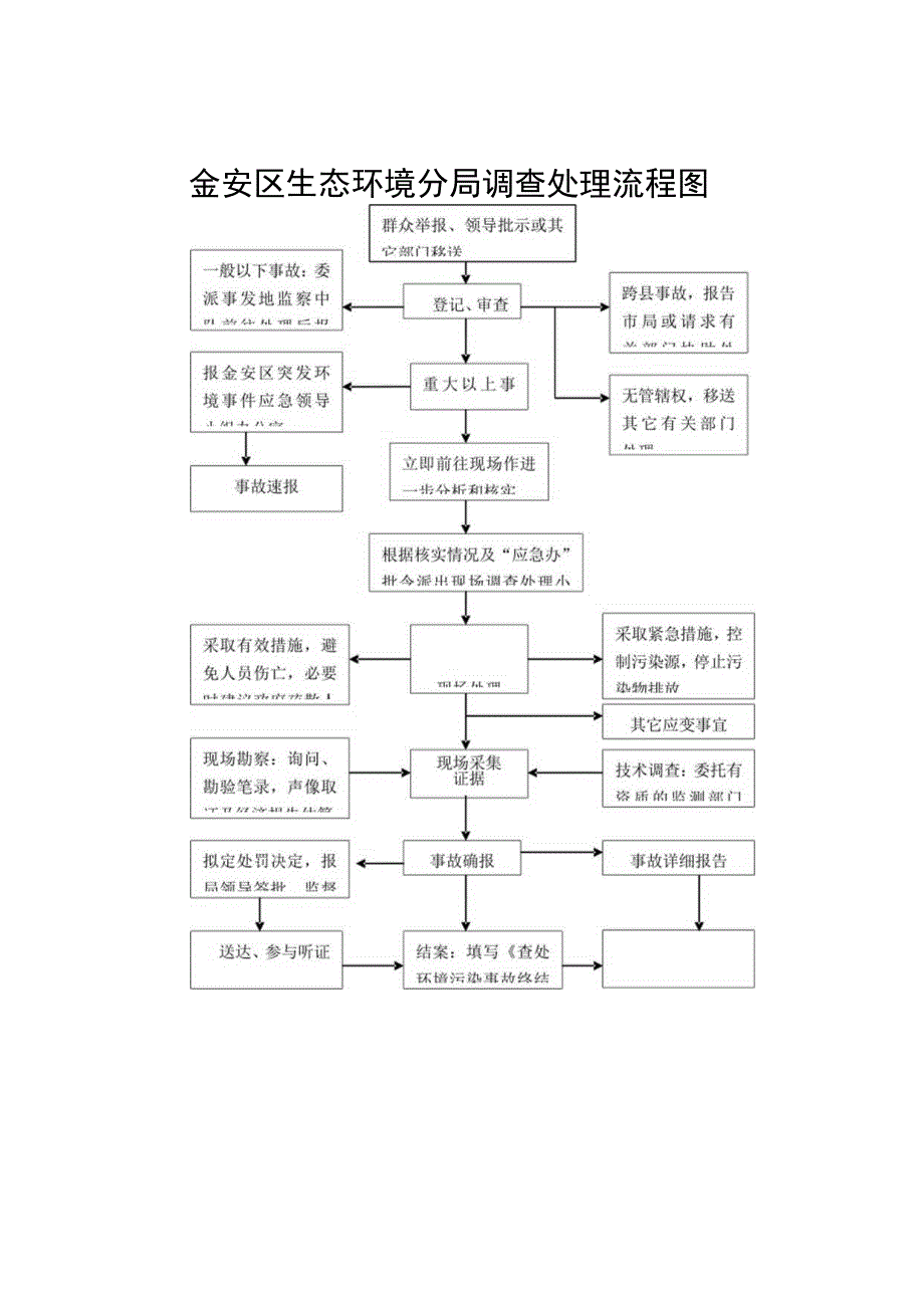 金安区生态环境分局调查处理流程图.docx_第1页