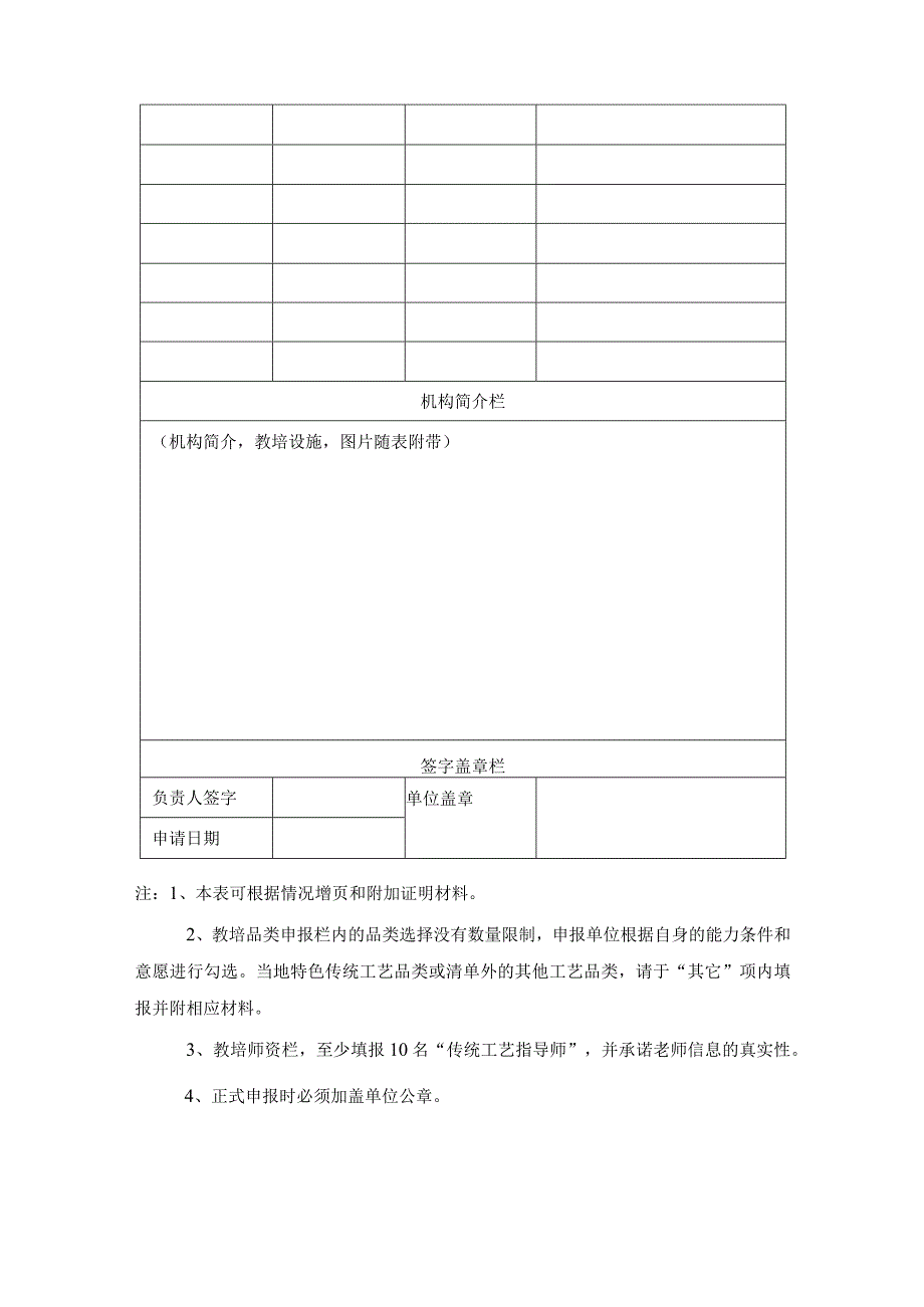 青少年工艺美术素质素养提升行动机构申报表市级.docx_第2页