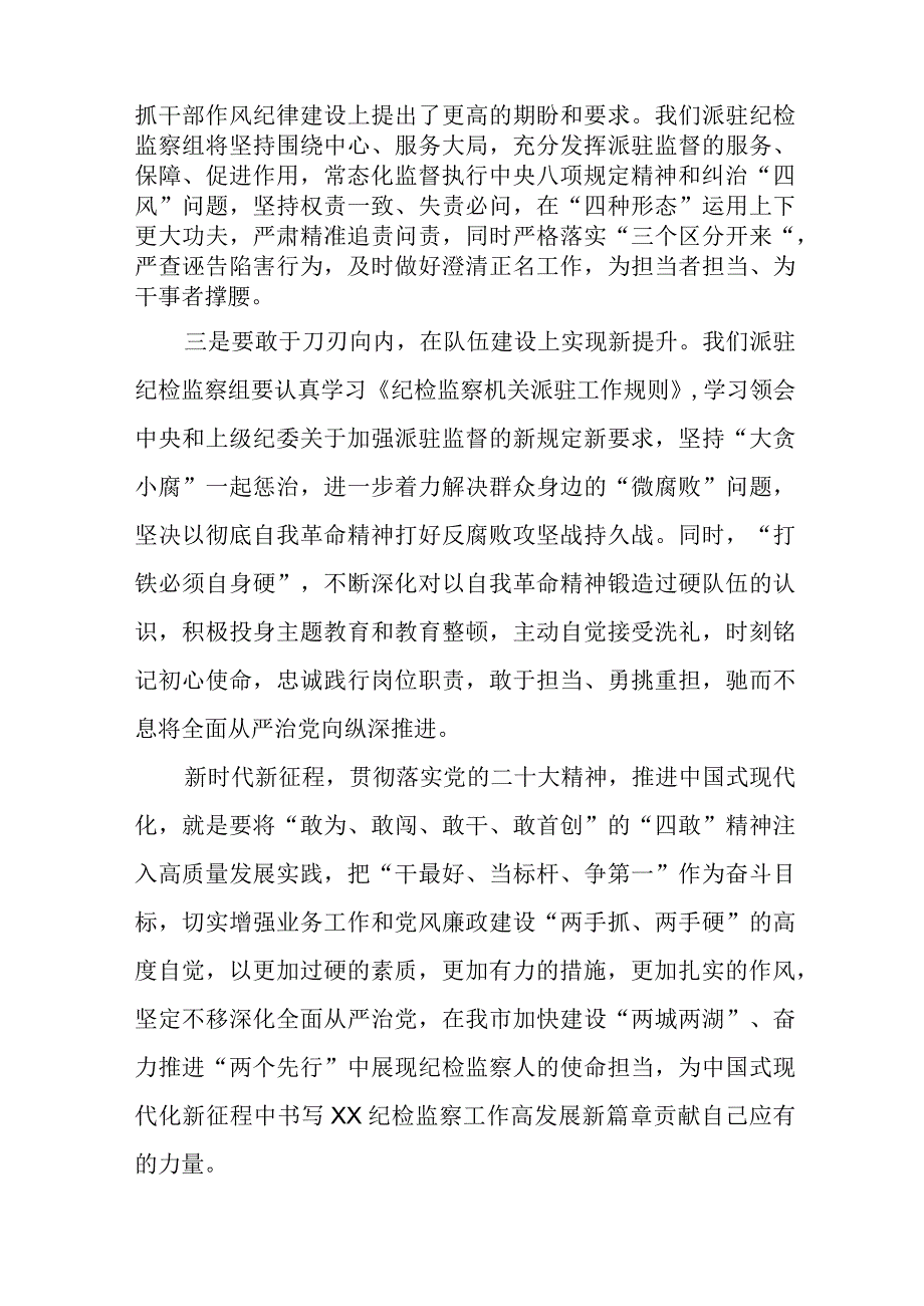 2023年纪检监察干部队伍教育整顿心得体会研讨发言材料十篇.docx_第2页