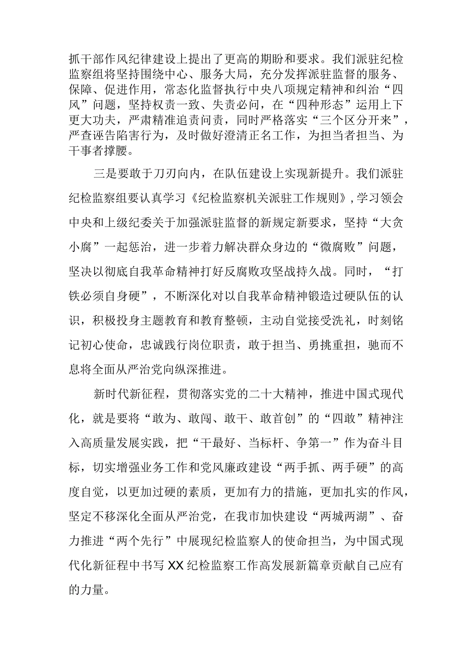 2023年纪检监察干部队伍教育整顿心得体会研讨发言材料六篇.docx_第2页