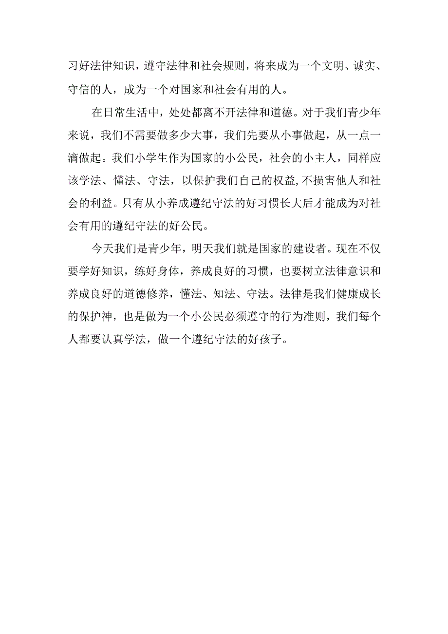 2023年小学生学宪法讲宪法教育主题演讲稿.docx_第2页