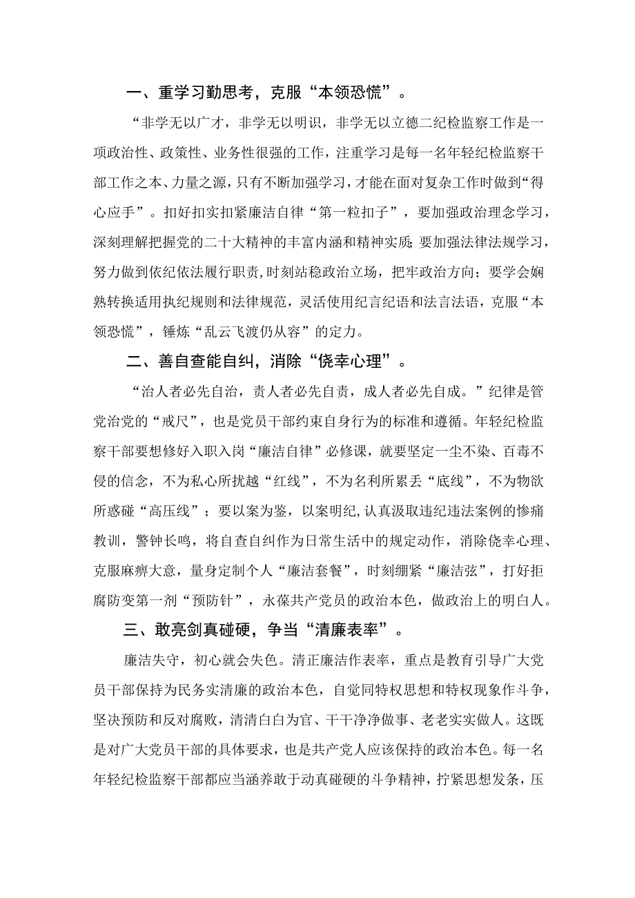 2023纪检监察干部队伍教育整顿研讨发言材料共10篇汇编供参考.docx_第3页