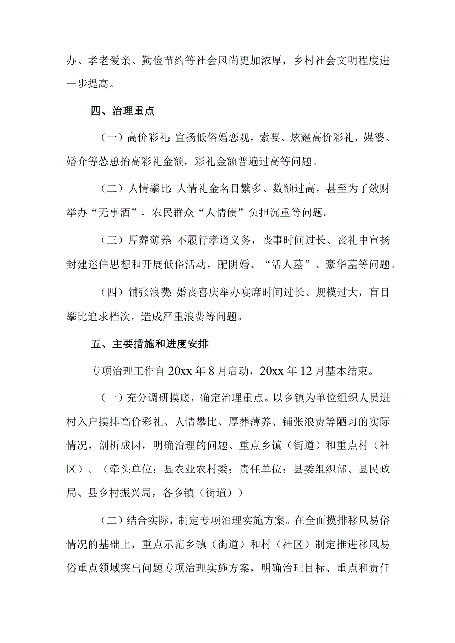 xxx县开展高价彩礼大操大办等农村移风易俗重点领域突出问题专项治理实施方案.docx_第3页