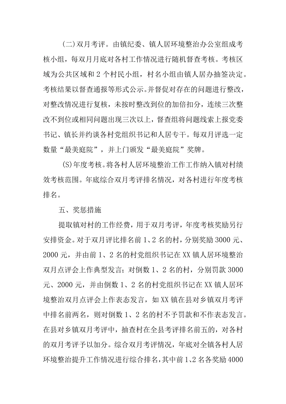 XX镇农村人居环境整治工作考核办法.docx_第2页