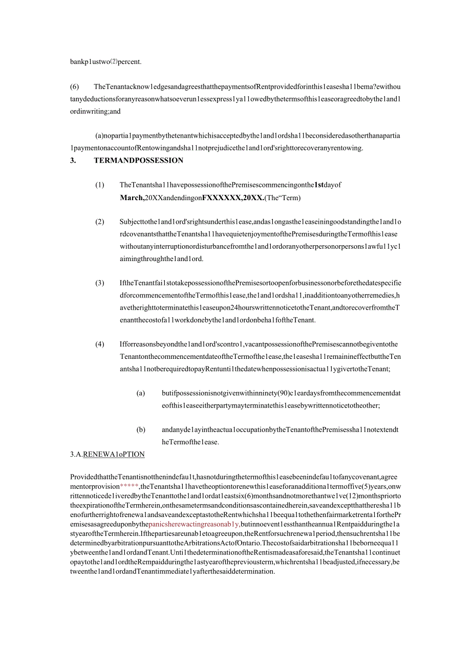 COMMERCIAL lease澳大利亚英文商业租赁合同.docx_第1页