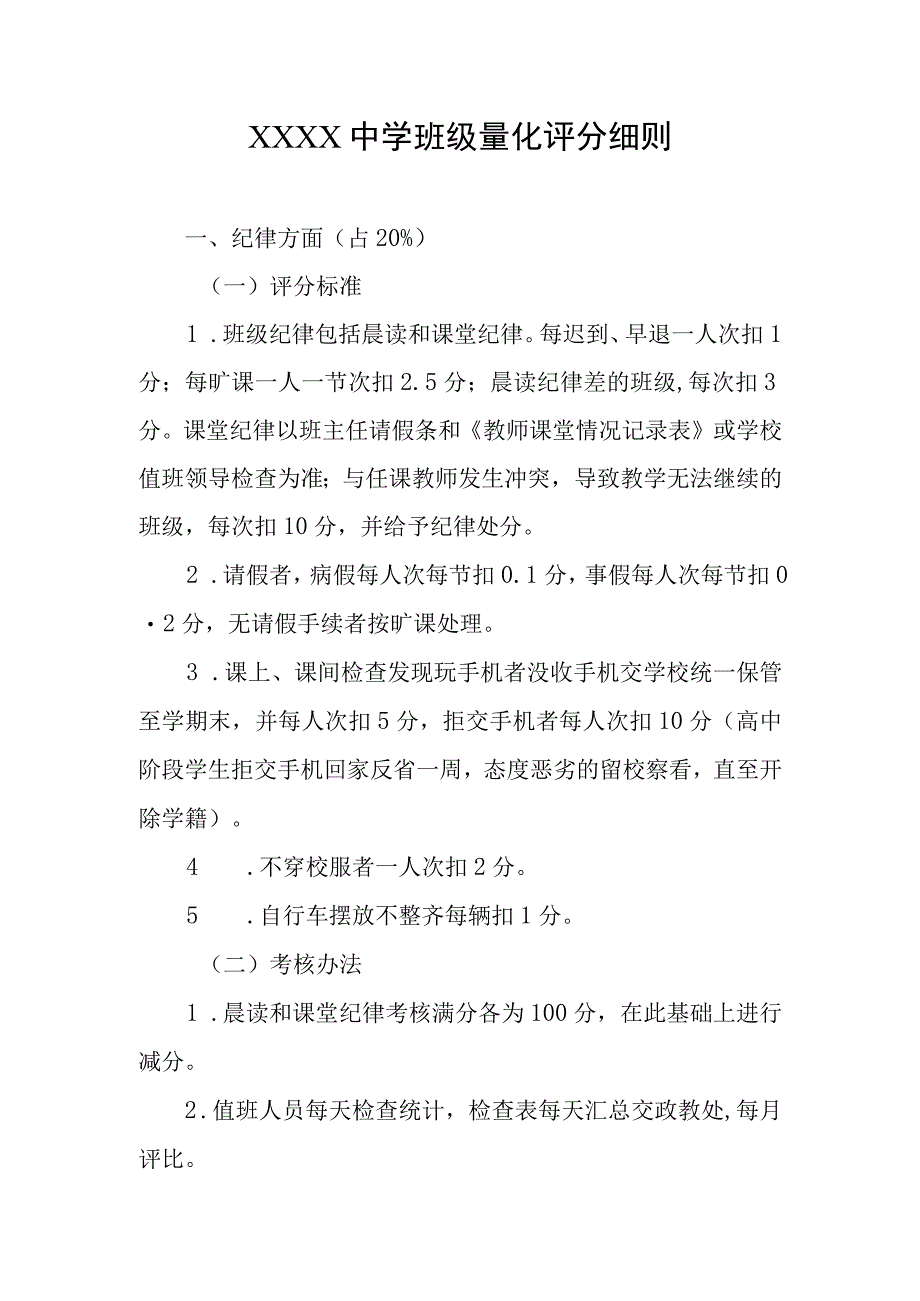 中学班级量化评分细则.docx_第1页