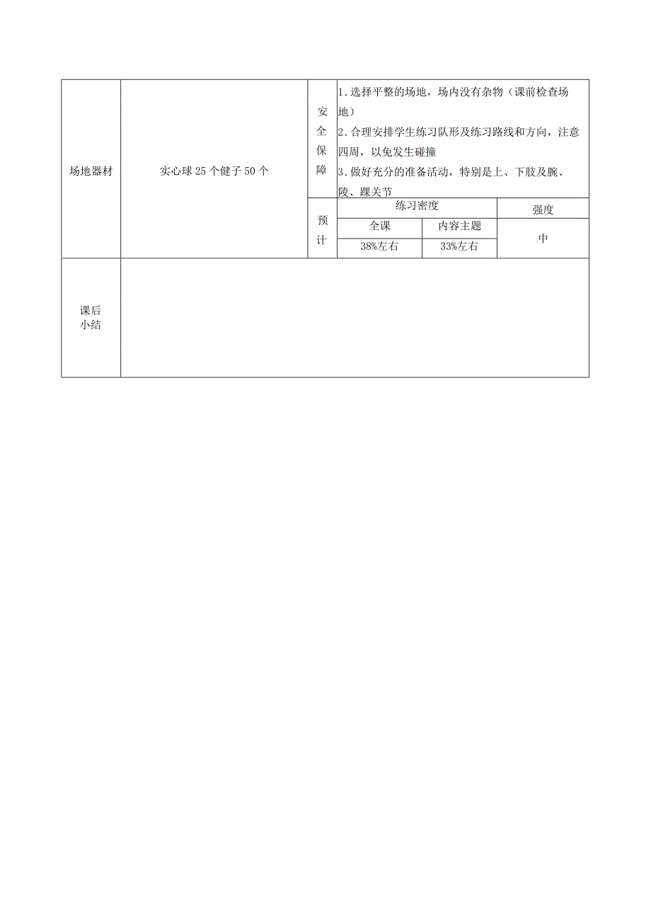 后抛实心球 教案表格式体育五年级上册.docx_第3页