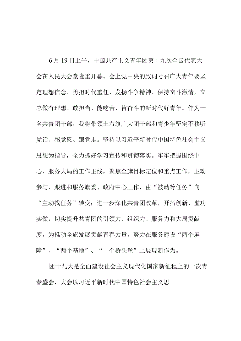 四好青年学习贯彻共青团第十九次全国代表大会精神个人心得体会 四篇.docx_第3页