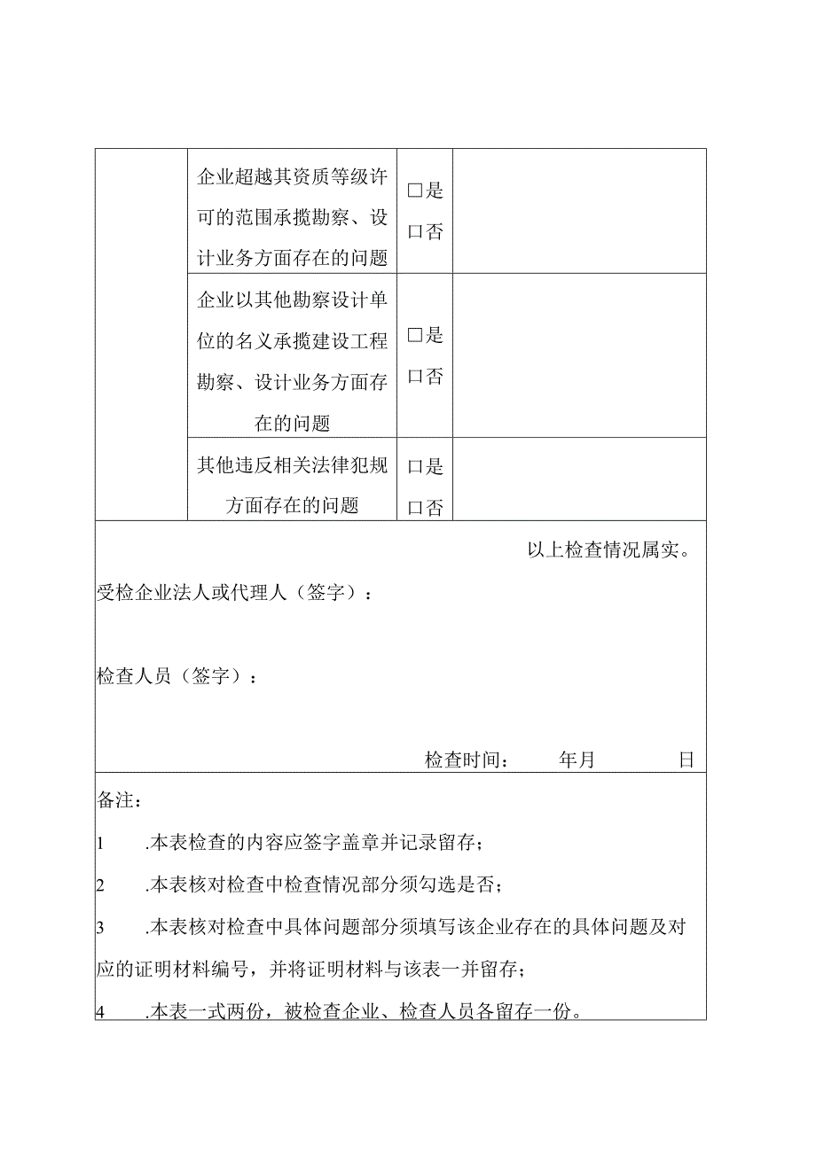 市州勘察设计企业和注册人员双随机检查情况核查表.docx_第2页