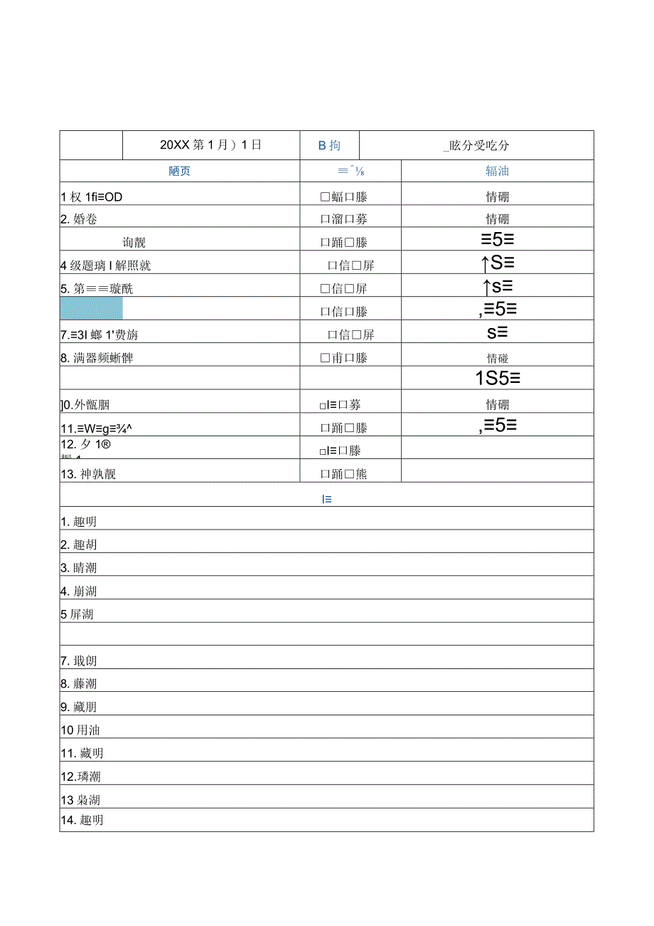 学校校区安全巡查记录表巡更记录表.docx_第1页