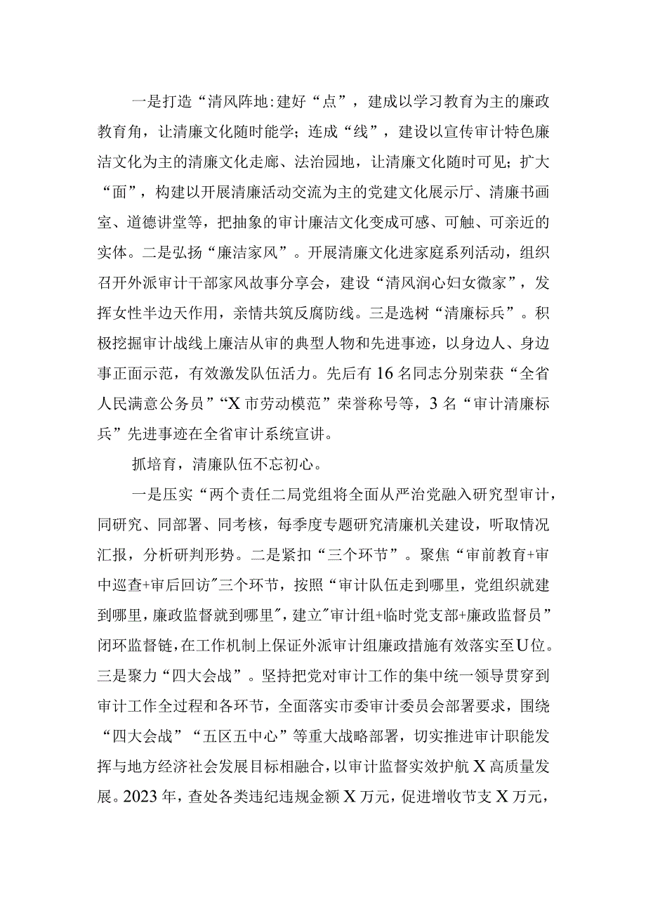 市审计局在全市党建工作会议上作交流发言.docx_第2页