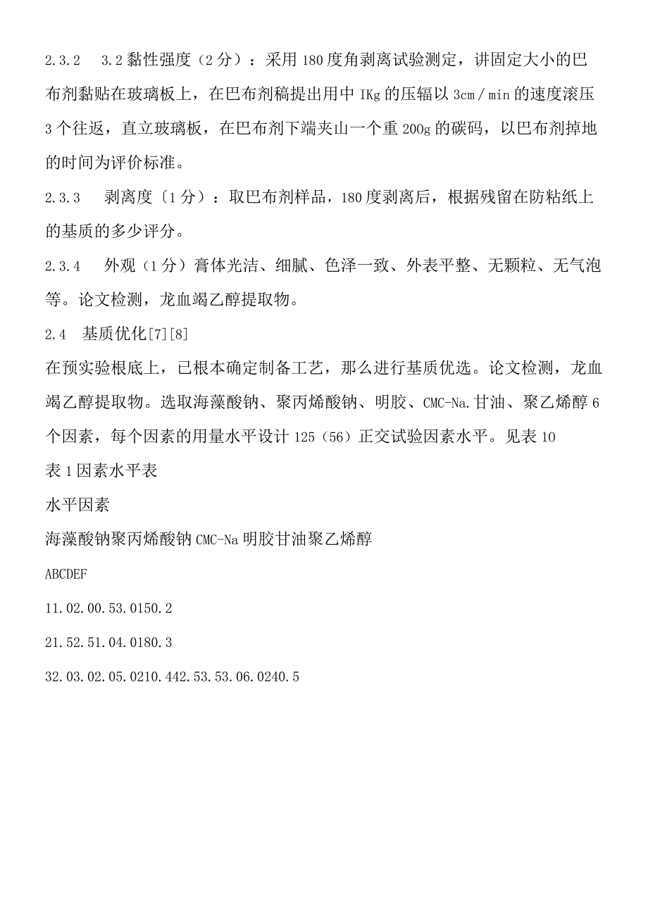 复方蕲艾巴布剂制备工艺的研究.docx_第3页