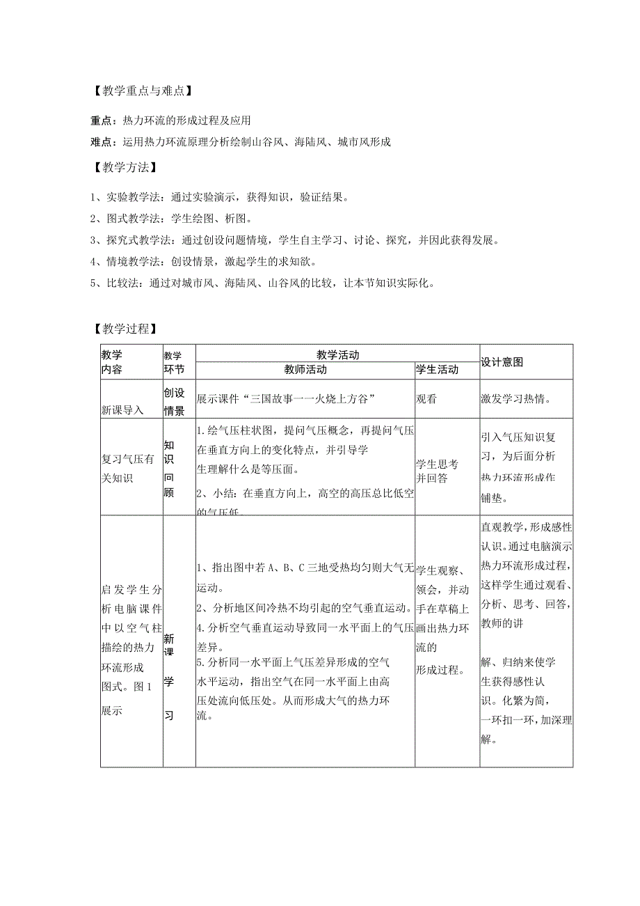 热力环流的形成原理 教学设计.docx_第2页