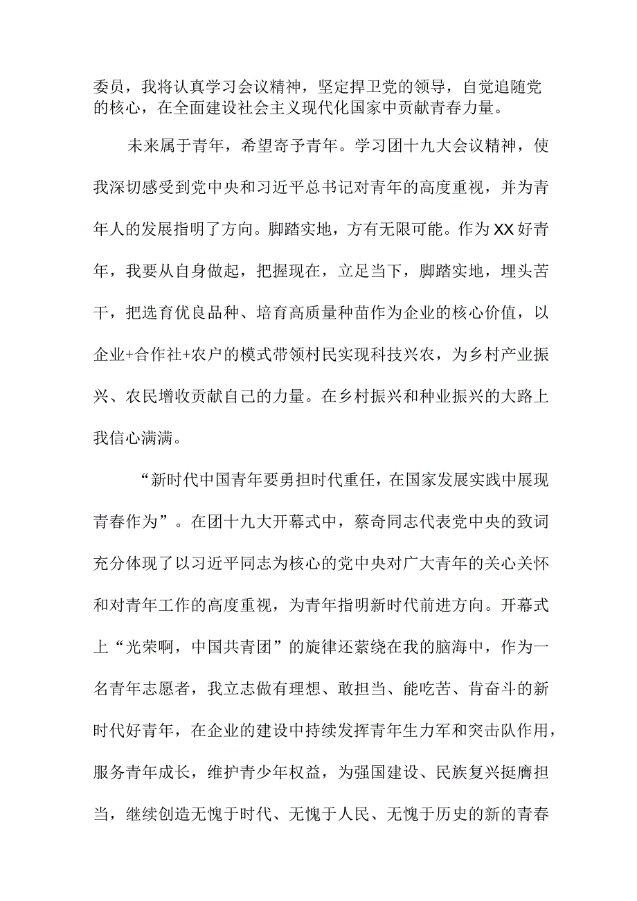 纪检干部学习贯彻共青团第十九次全国代表大会精神心得体会.docx_第2页