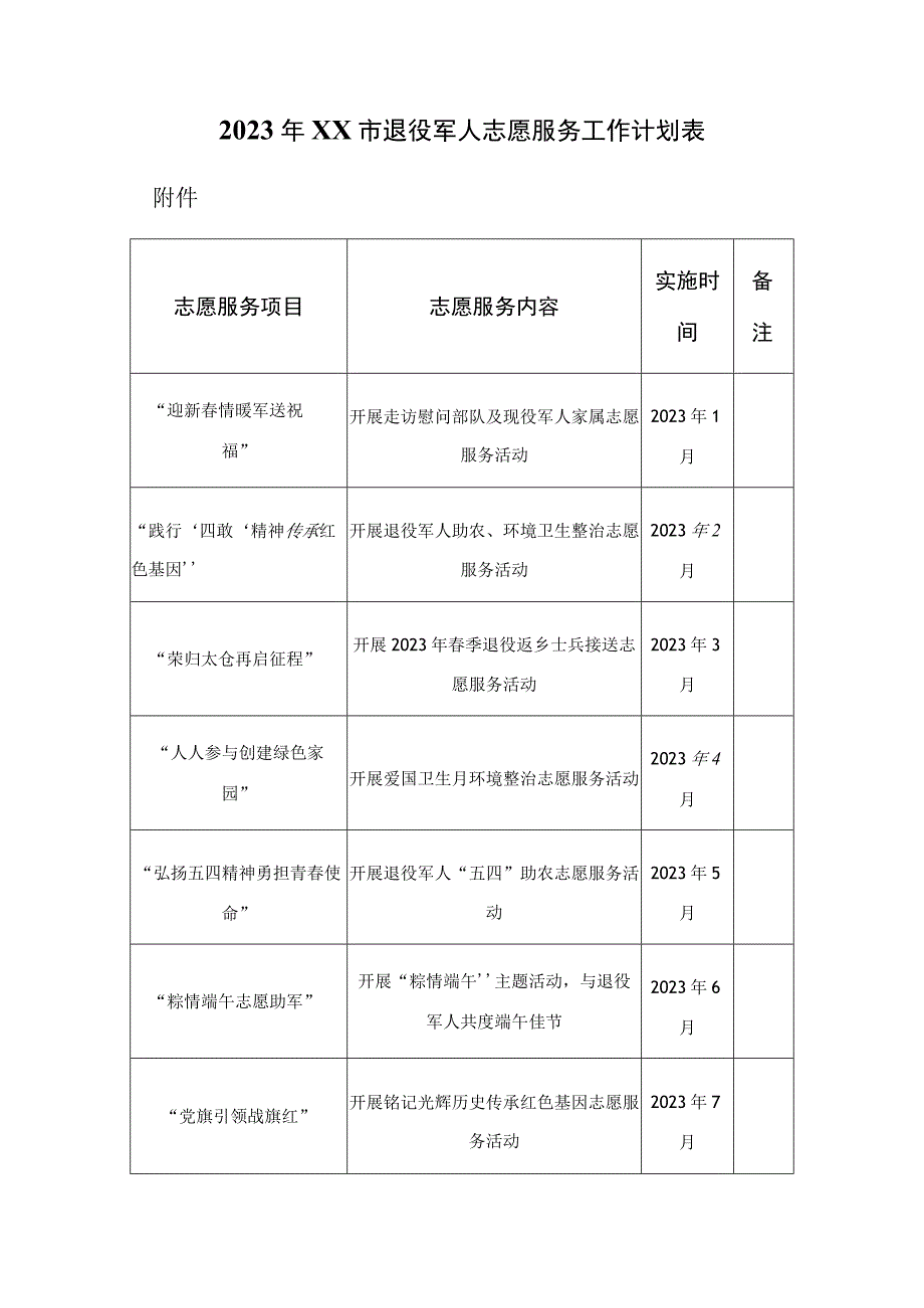 2023年XX市退役军人志愿服务工作计划.docx_第3页