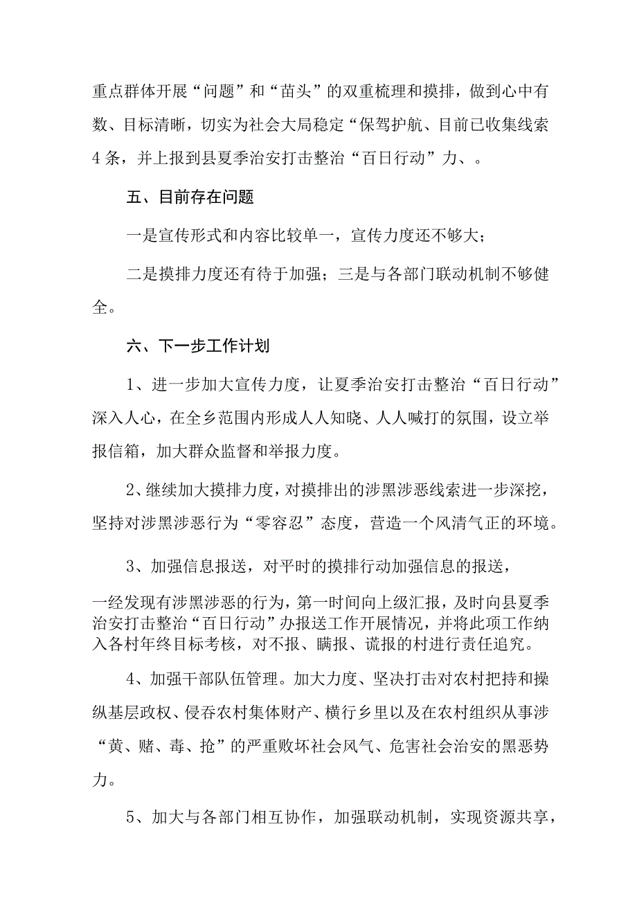 2023年开展夏季治安打击整治百日行动工作总结七篇.docx_第3页