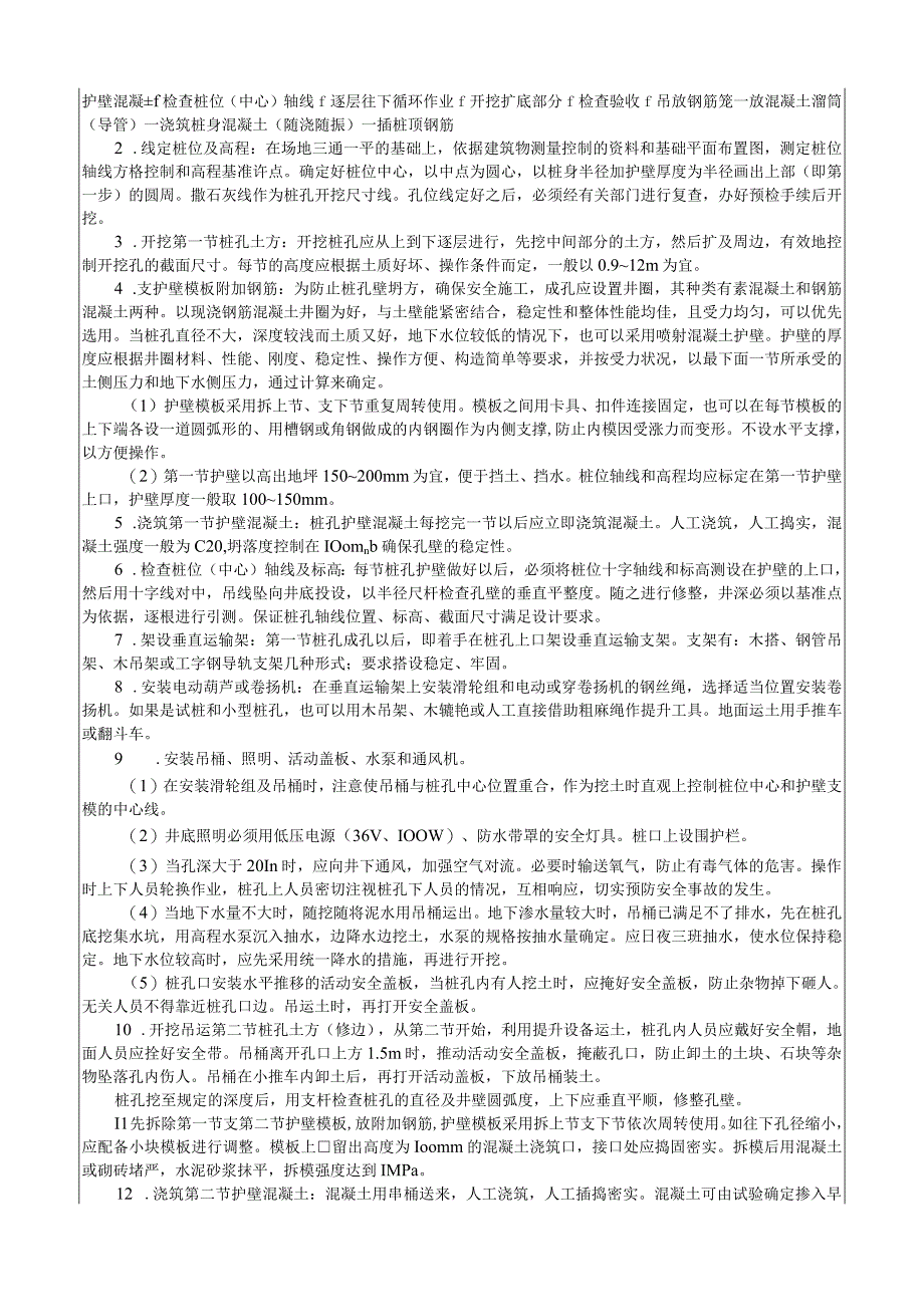 人工成孔灌注桩施工工艺技术交底.docx_第2页