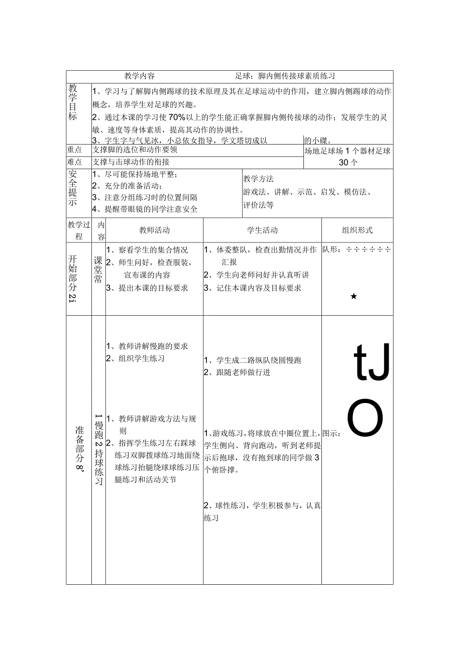 体育与健康（小学）《足球—脚内侧传球技术》教学设计及教案.docx_第2页