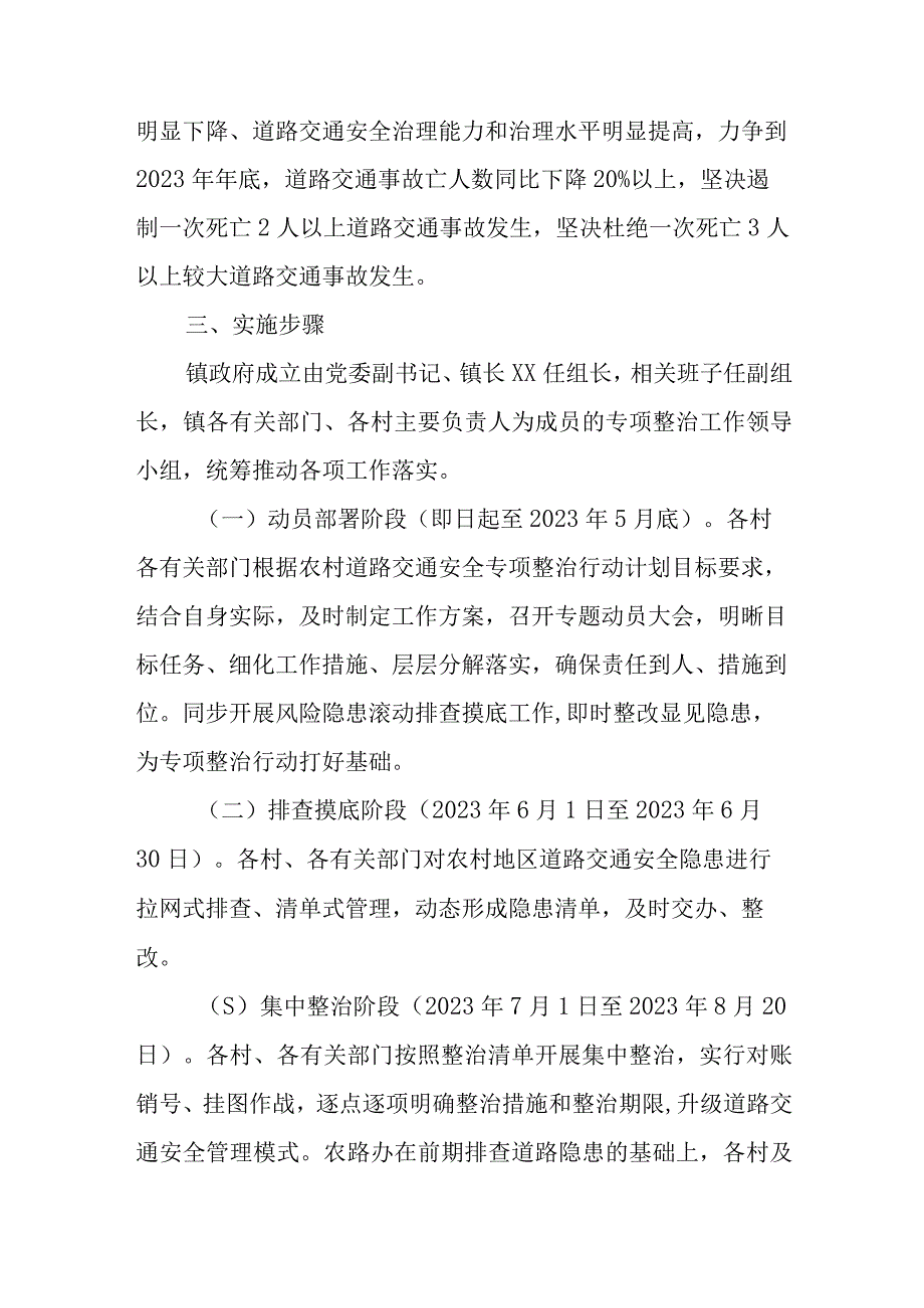 XX镇农村道路交通安全专项整治工作方案.docx_第2页