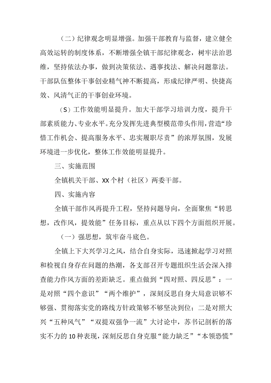 XX镇“百日攻坚--干部作风再提升工程”实施方案.docx_第2页