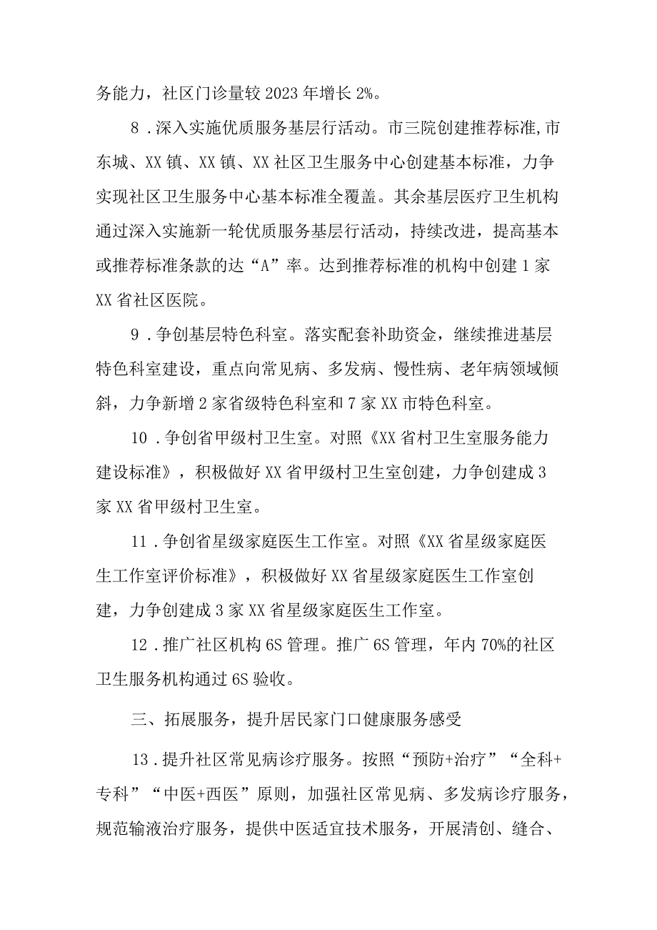 XX市2023年基层卫生工作要点.docx_第3页