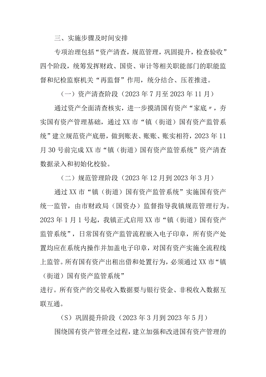 XX镇国有资产专项治理工作实施方案.docx_第2页