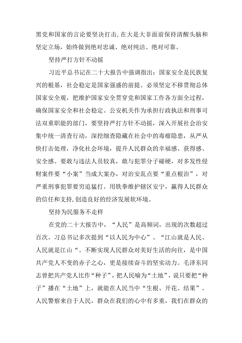 公安民警学习贯彻党的二十大精神心得体会十一篇.docx_第3页