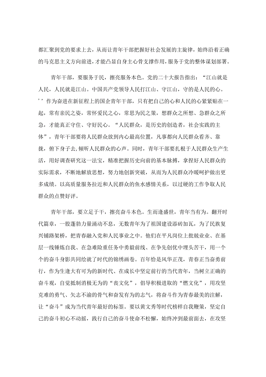 扛起时代重担 彰显青年本色研讨交流发言范文.docx_第2页