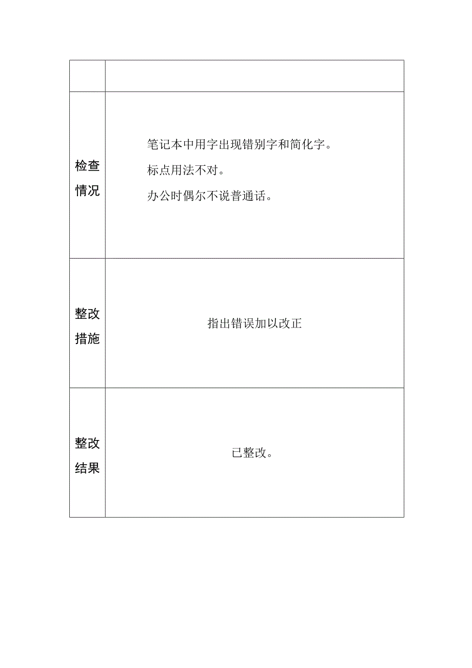 小语言文字检查记录表.docx_第2页