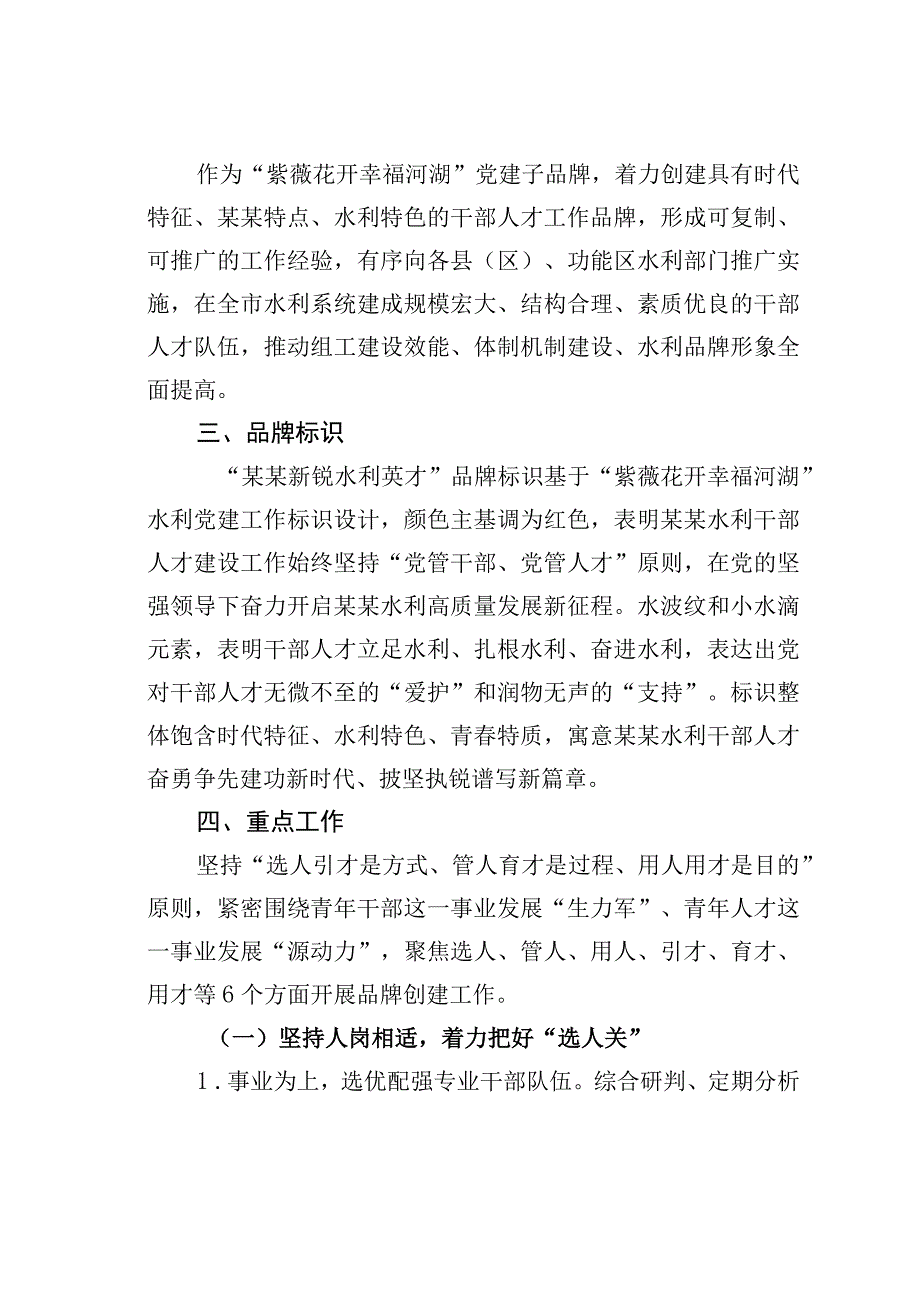 某某市“某某新锐水利英才”干部队伍与人才建设工作品牌创建实施方案.docx_第2页