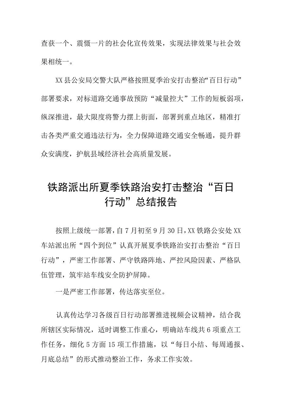 夏季治安打击整治“百日行动”专项总结七篇.docx_第3页