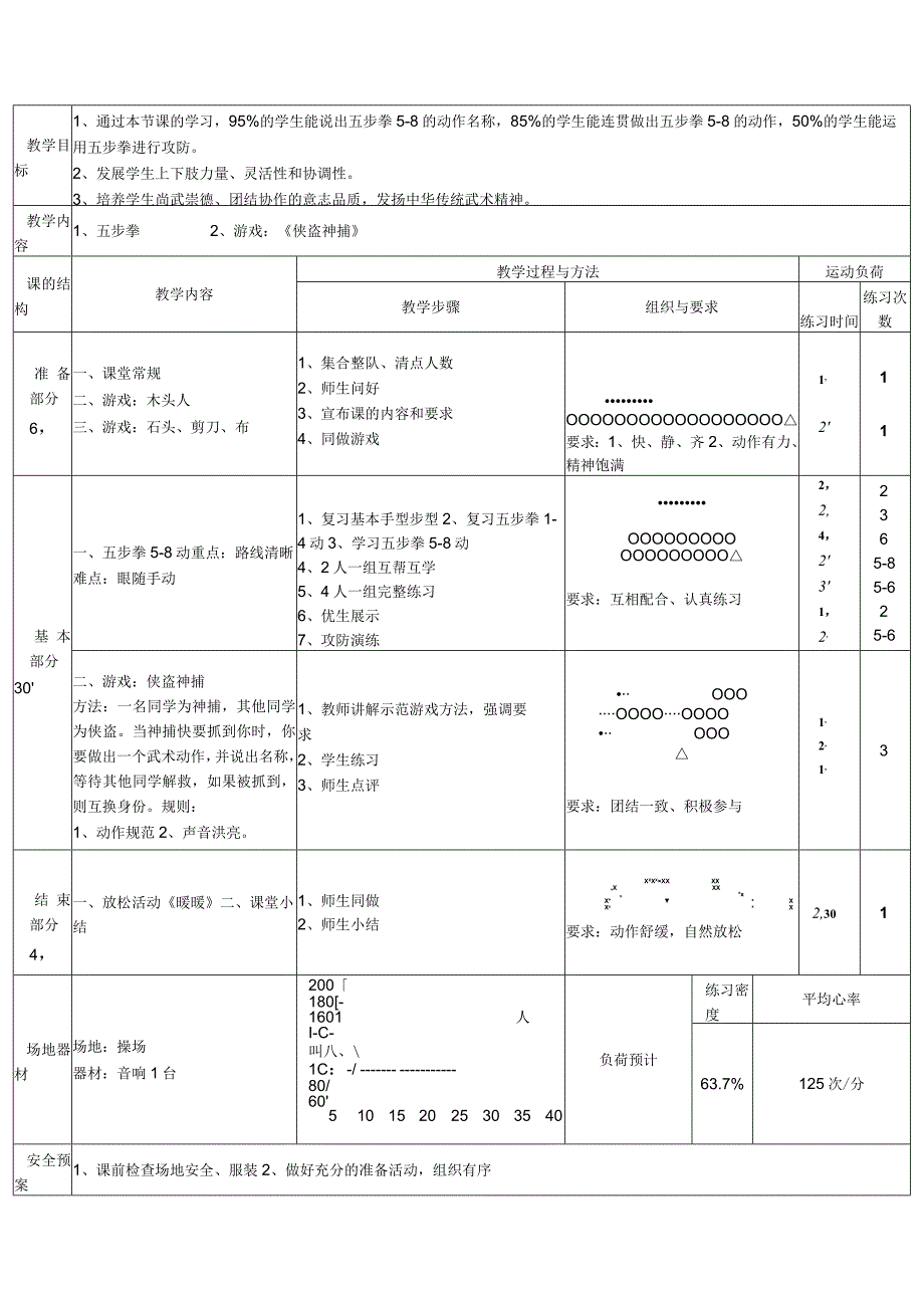 水平三（五年级）体育《五步拳》教学设计及教案.docx_第2页