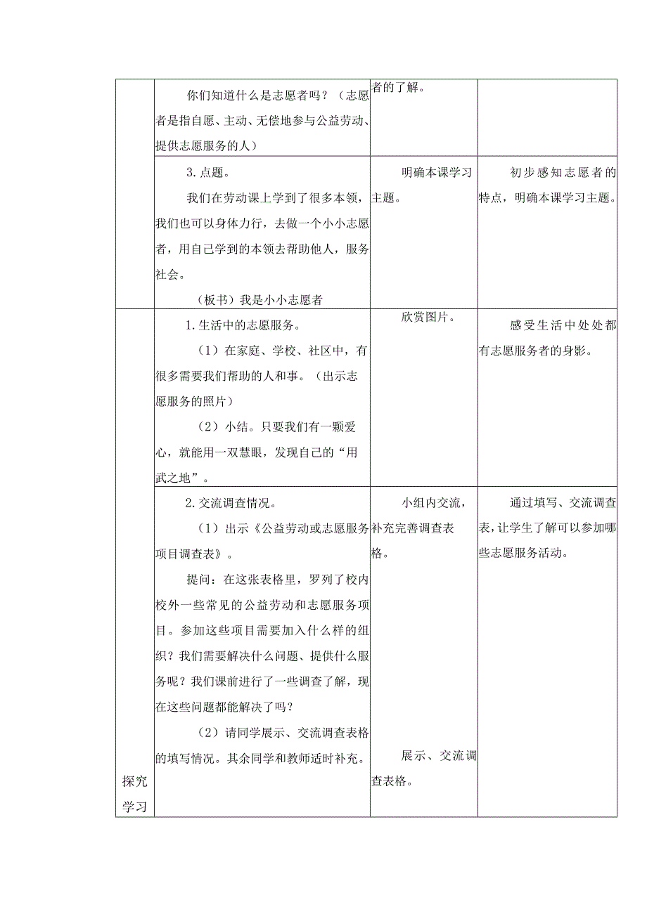 第三单元 公益劳动与志愿服务 09 我是小小志愿者 教学设计 六年级下册小学劳动苏科版.docx_第2页