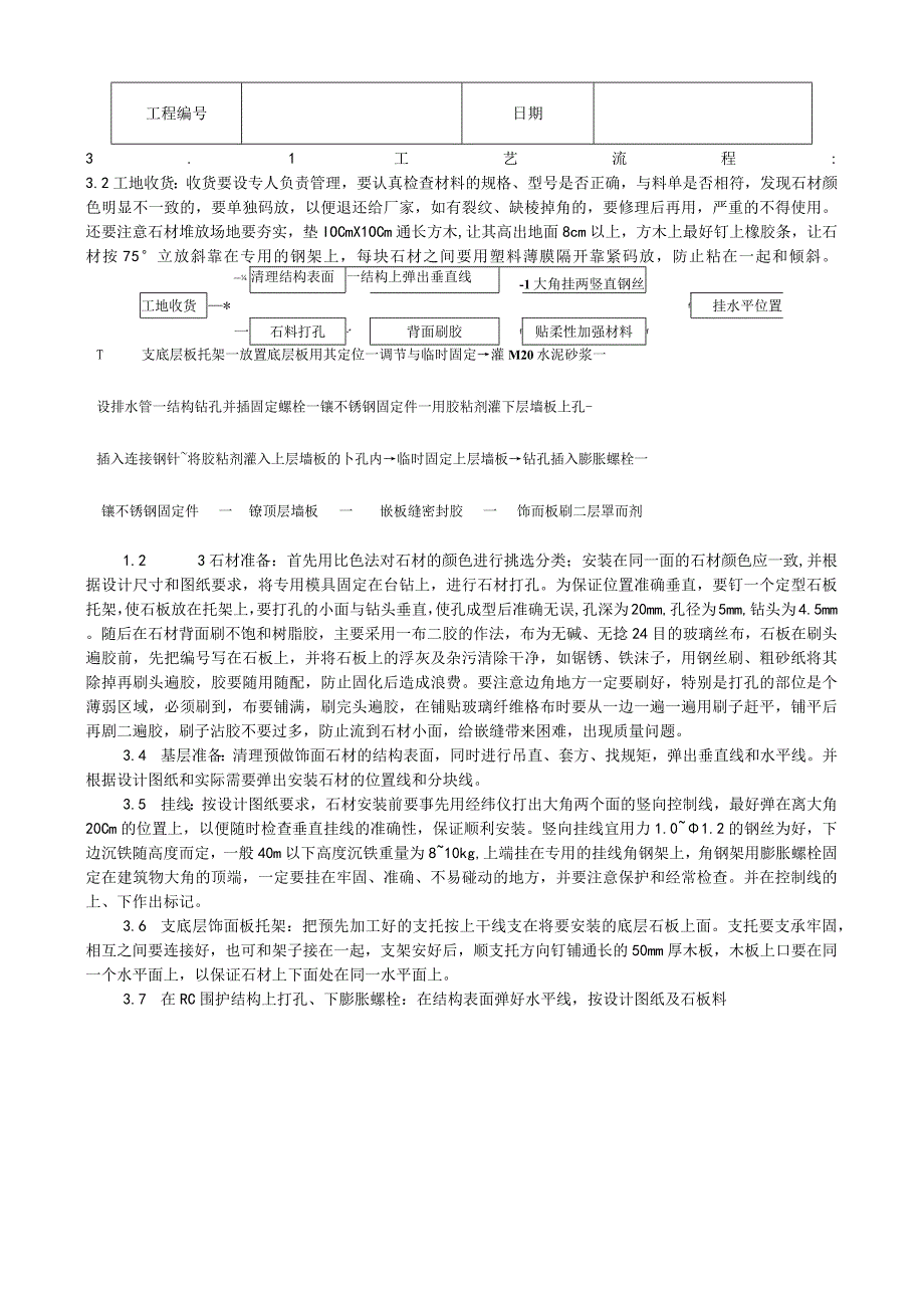 大理石、花岗石干挂施工工艺技术交底.docx_第2页
