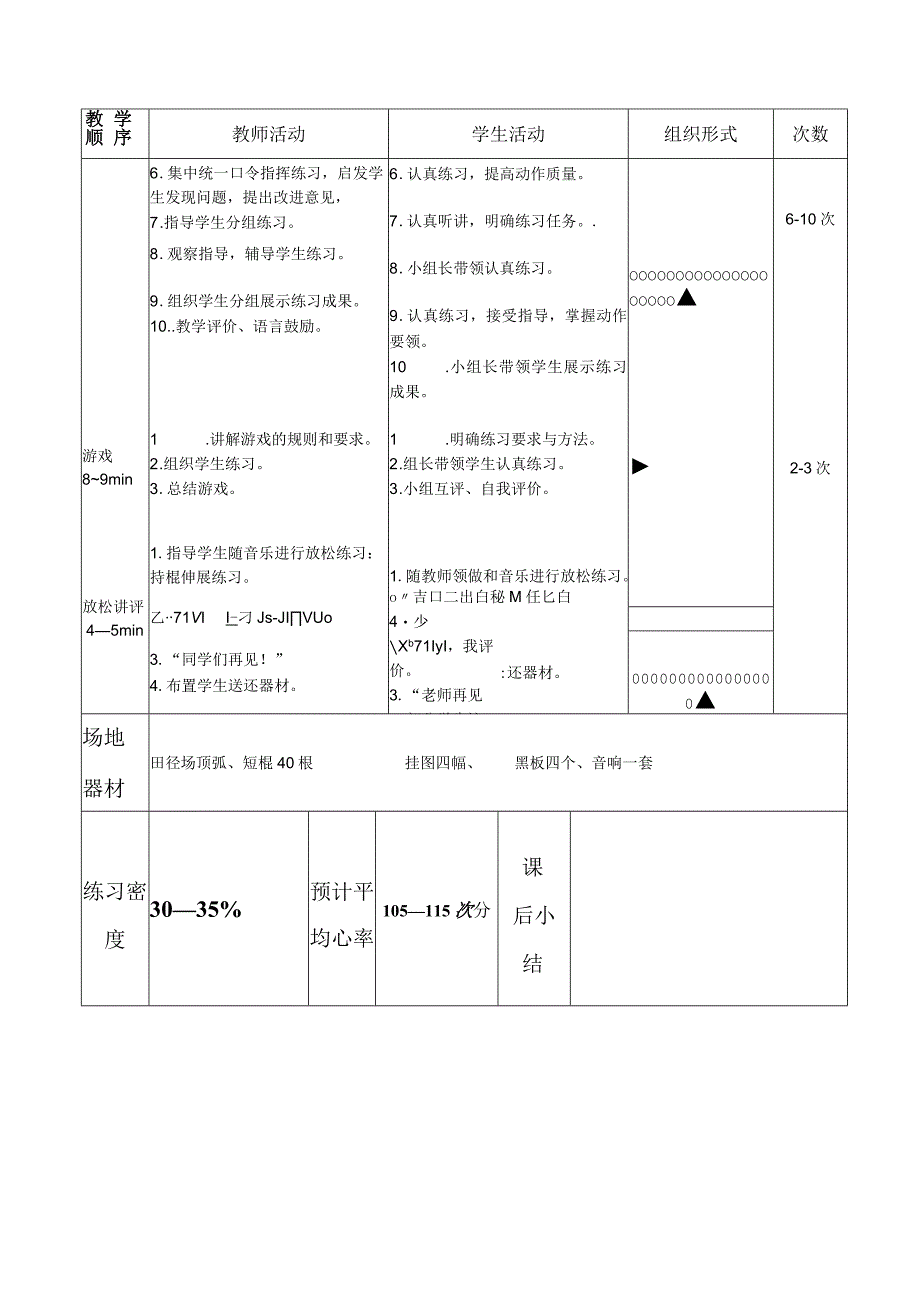 水平四（初中）体育《武术：学习健身短棍1-6动作》公开课教案.docx_第2页