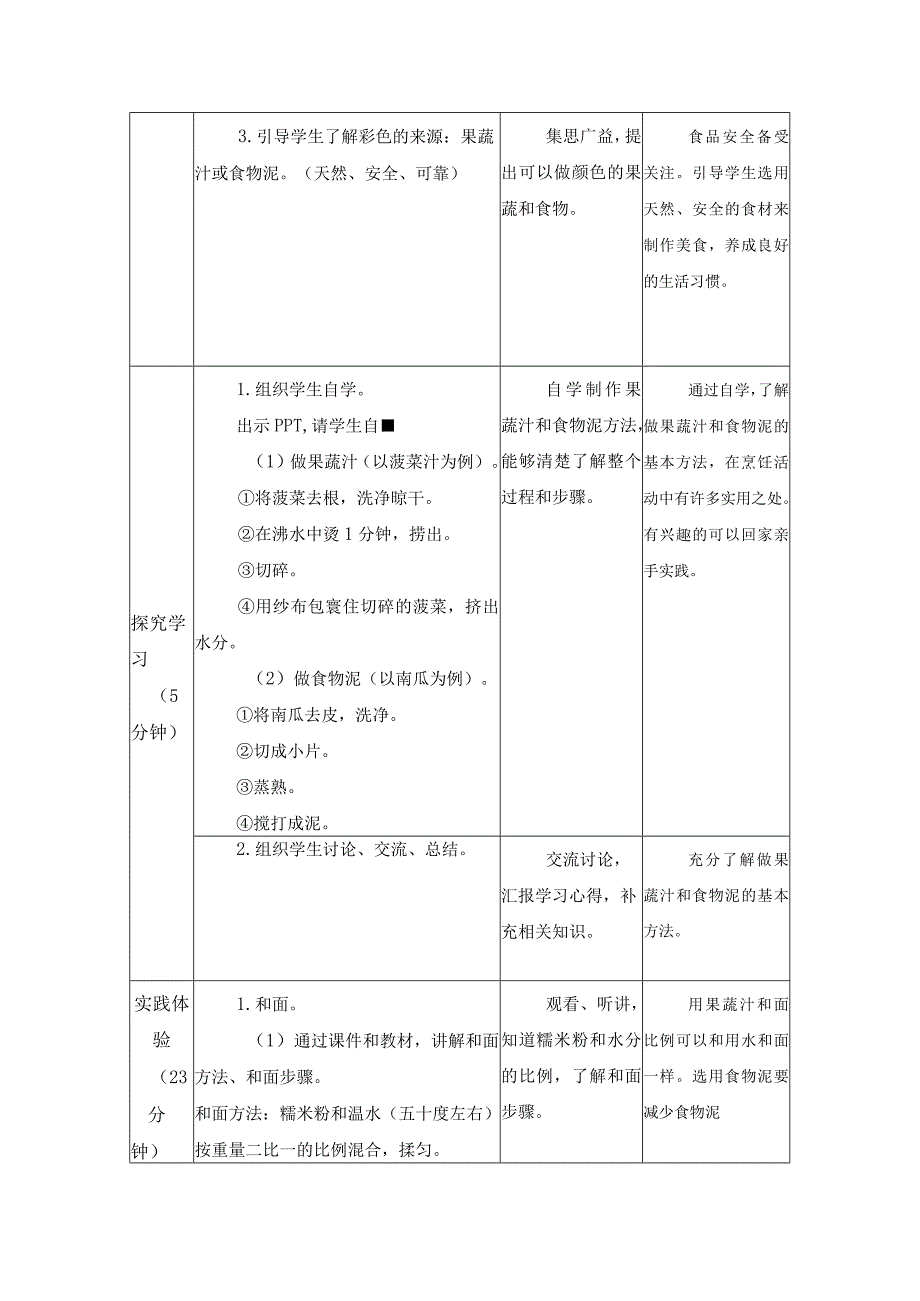 第二单元 家用器具使用与维护 烹饪与营养 06 彩色小圆子 教学设计四年级上册小学劳动苏科版.docx_第2页