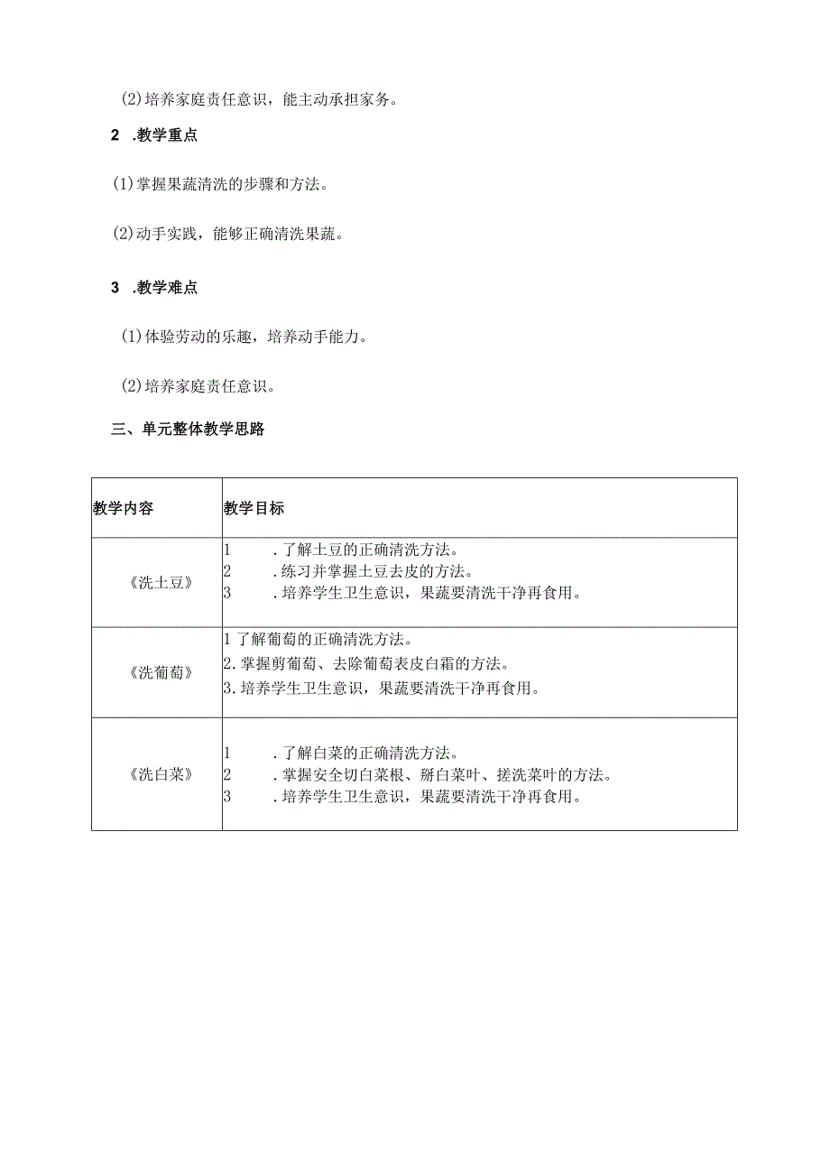 小学劳动教育二年级下册第一单元第一单元-1-《洗土豆》教学设计.docx_第2页