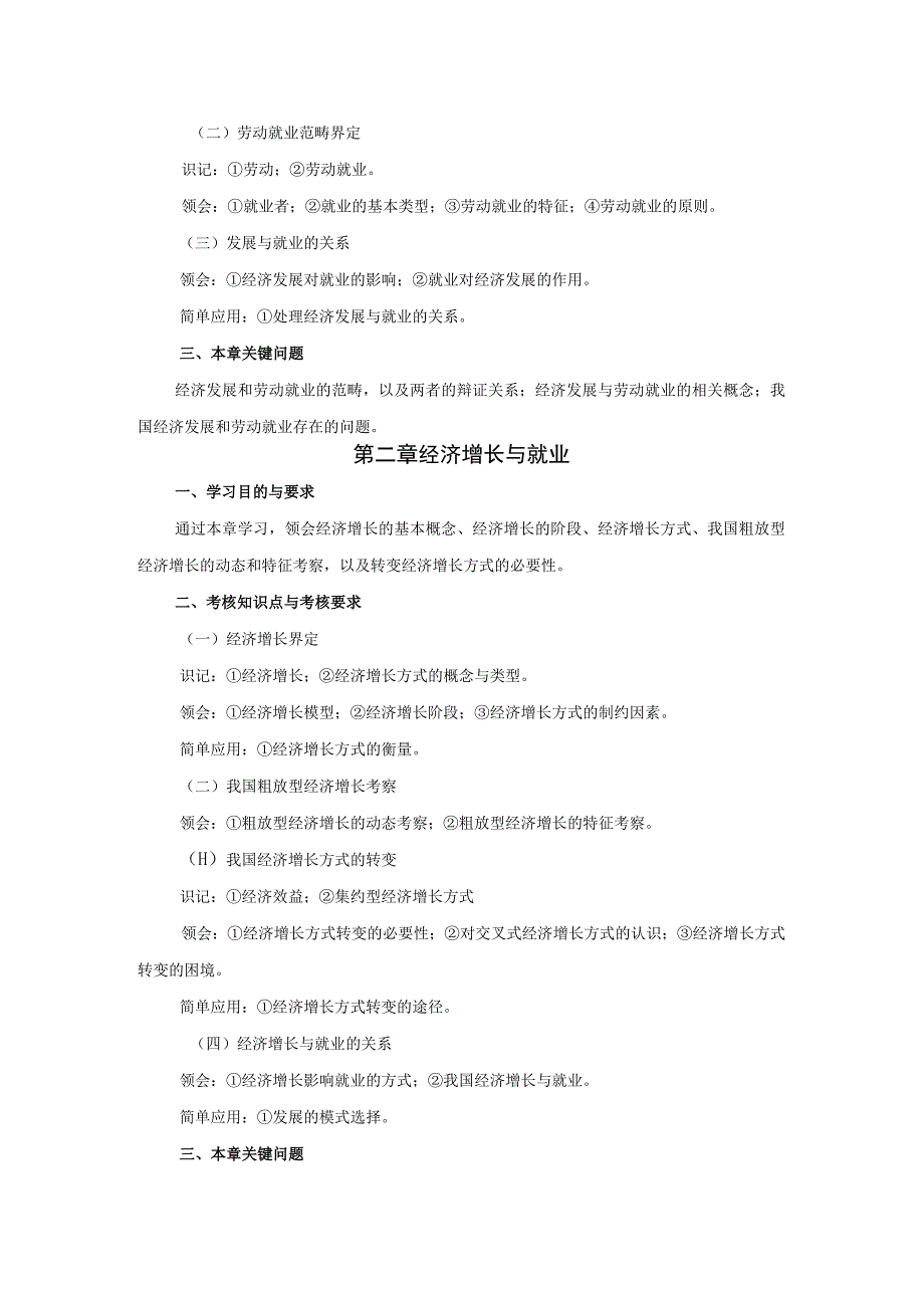 高纲4095江苏省高等教育自学考试大纲65劳动就业概论.docx_第3页