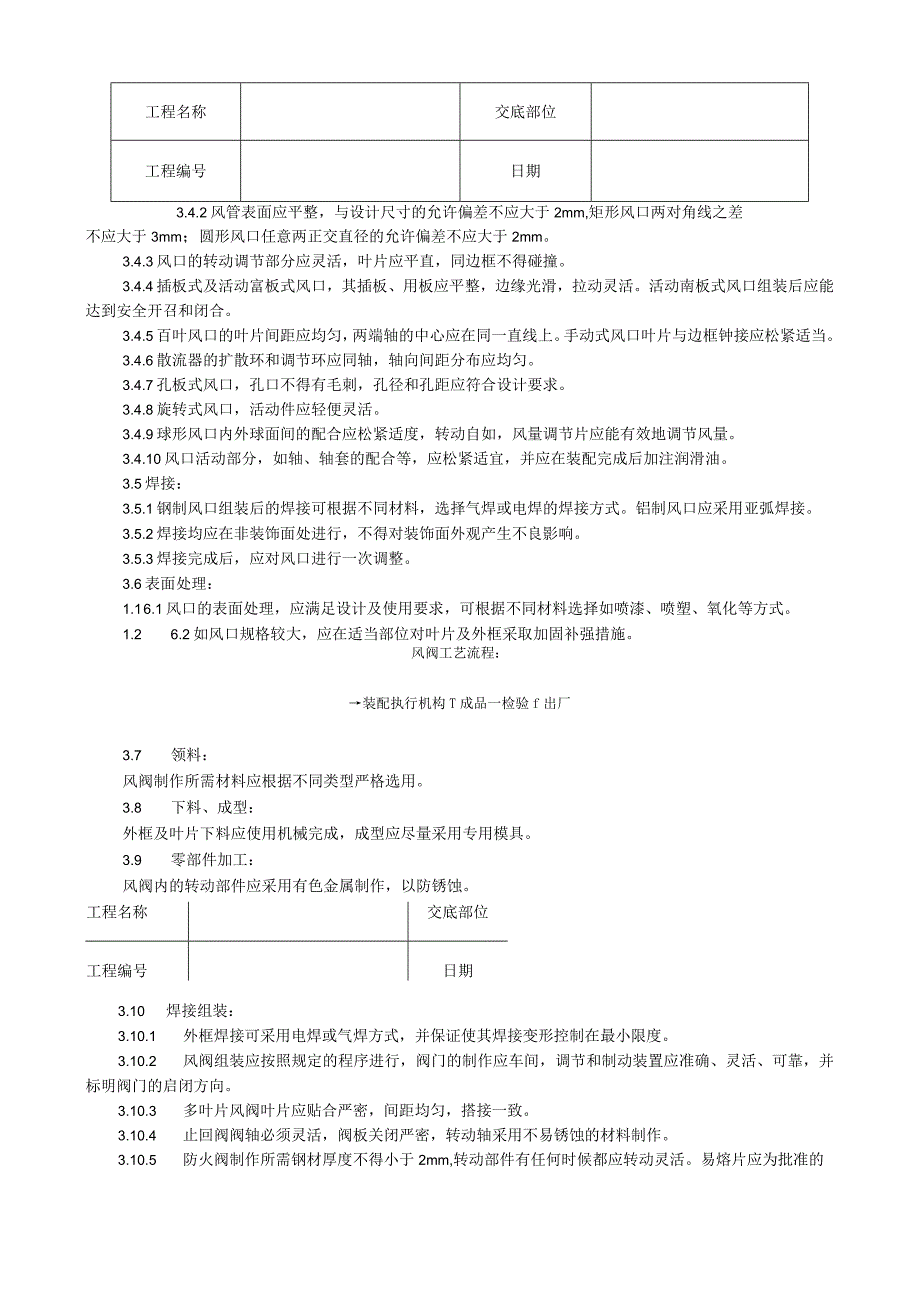 风管部件制作工艺技术交底.docx_第2页