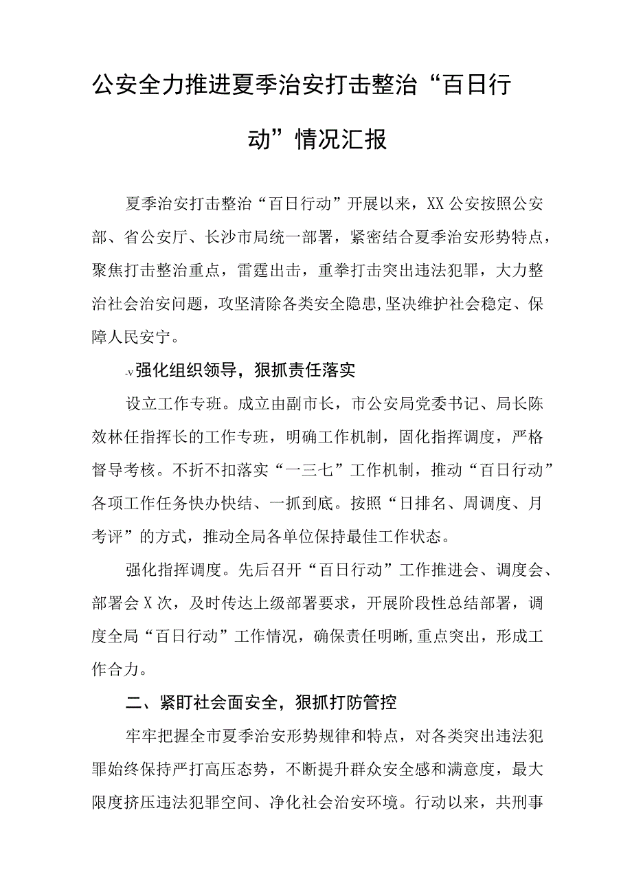 铁路派出所夏季治安打击整治百日行动总结汇报七篇.docx_第3页